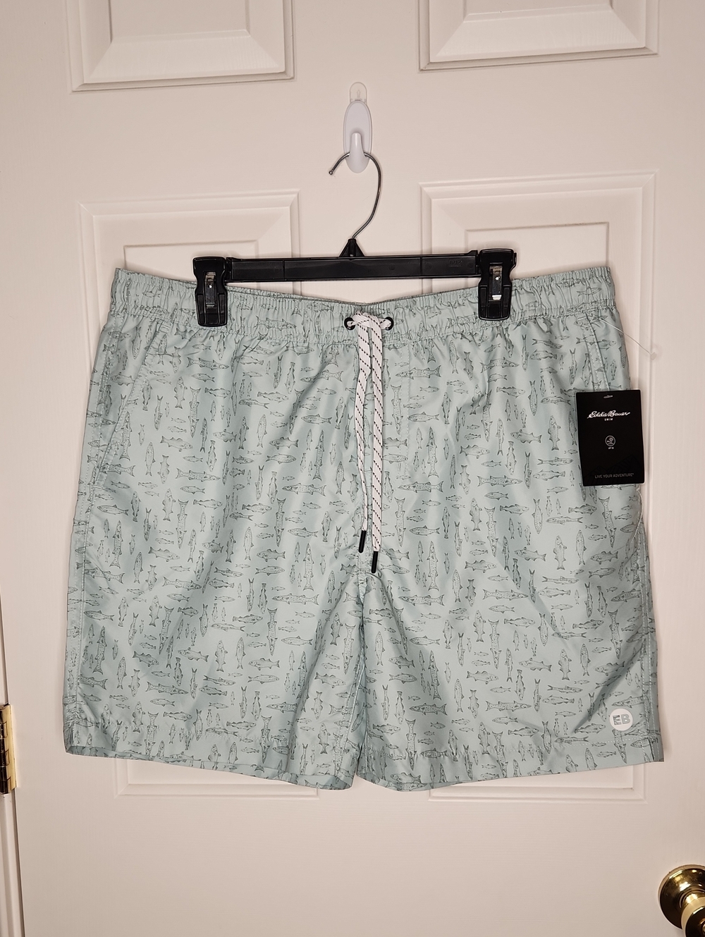 Eddie Bauer Men's UPF 50 Volley Swim Trunk Size L NWT